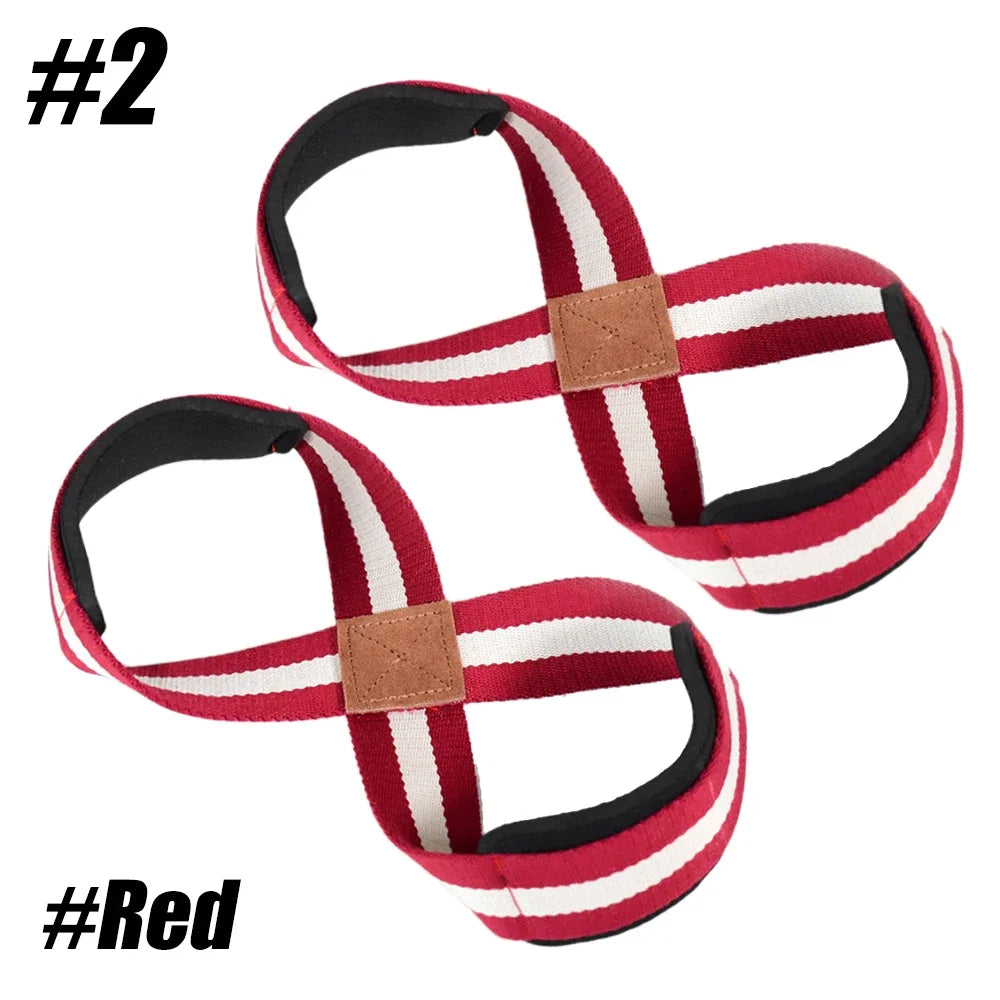 1 Pair Lifting Straps for Deadlift - Figure 8 Wrist Straps for Heavy Weight Lifting, Powerlifting, Workout and Weightlifting