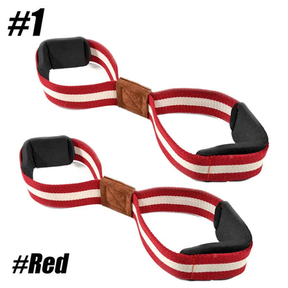 1 Pair Lifting Straps for Deadlift - Figure 8 Wrist Straps for Heavy Weight Lifting, Powerlifting, Workout and Weightlifting
